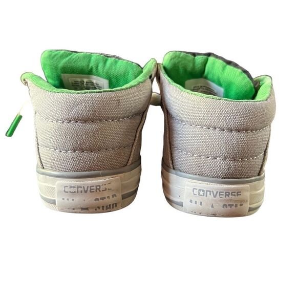 Converse All Stars unisex youth sneakers in grey, green and black size 11 - Picture 2 of 9